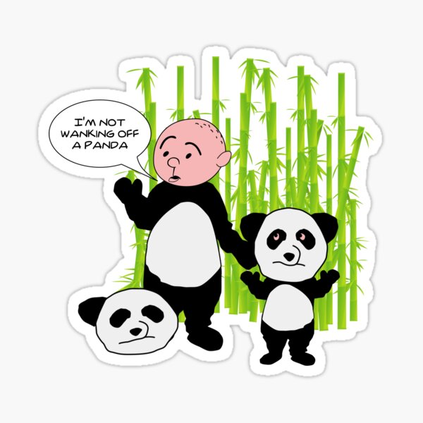 "I'm not wanking off a Panda - Karl Pilkington T Shirt" Sticker by