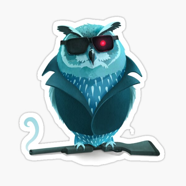Owl Be Back Sticker