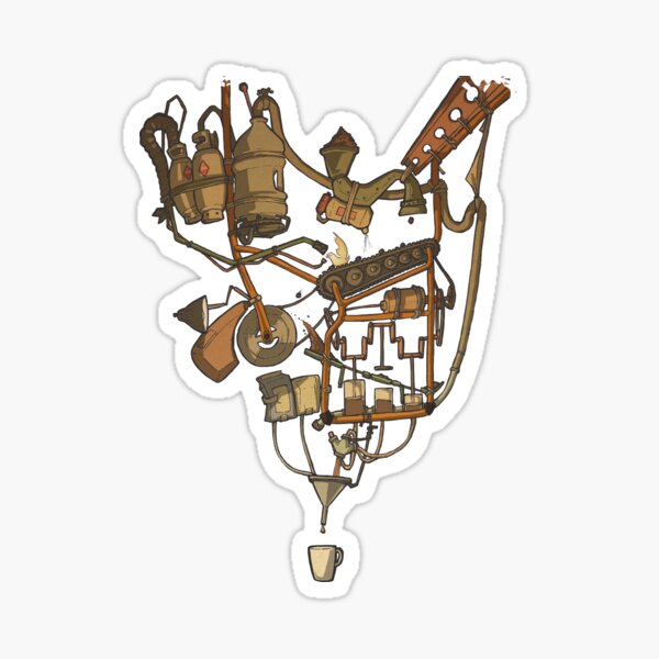 Coffee Machine Sticker