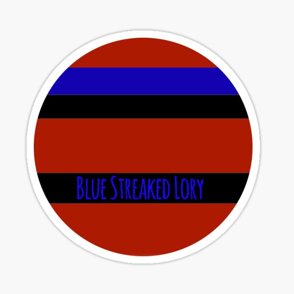 Blue Streaked Lory Pallet Sticker