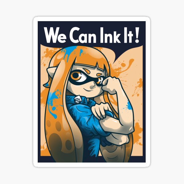 Squid Girl Stickers Redbubble - squid ink bomb roblox
