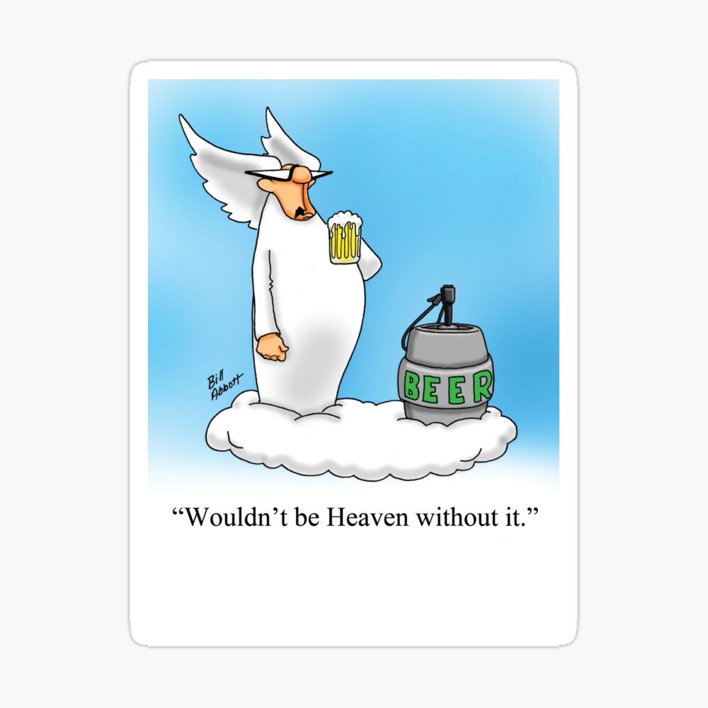 Funny Angel Beer Drinking Cartoon! Funny Angel Beer Drinking Cartoon!