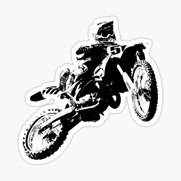 Motorrad Moto Cross Freestyle Aufkleber #11 in Wunschfarbe, Silhuettes, Fun Sticker