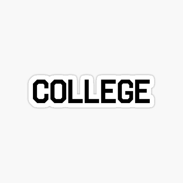 College | Animal House Shirt Sticker