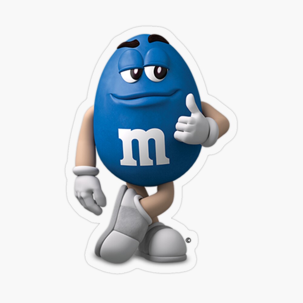 M&M's World Blue Character PVC Magnet New 