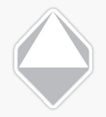 Autocollant octaèdre