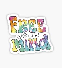 Pegatina Tiedye Free Your Mind Quote
