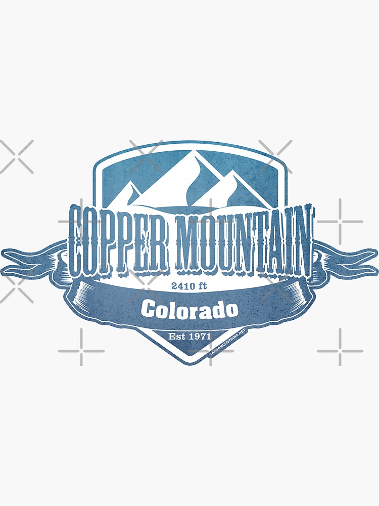 "Copper Mountain Colorado Ski Resort" Sticker by CarbonClothing Redbubble