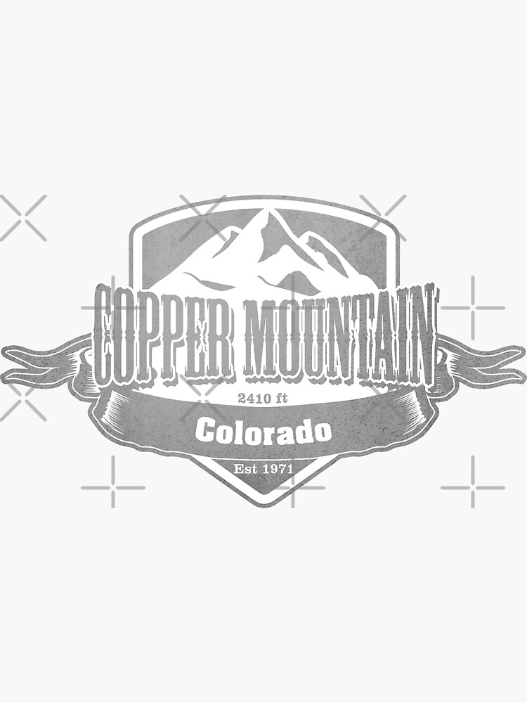 "Copper Mountain Colorado Ski Resort" Sticker by CarbonClothing Redbubble