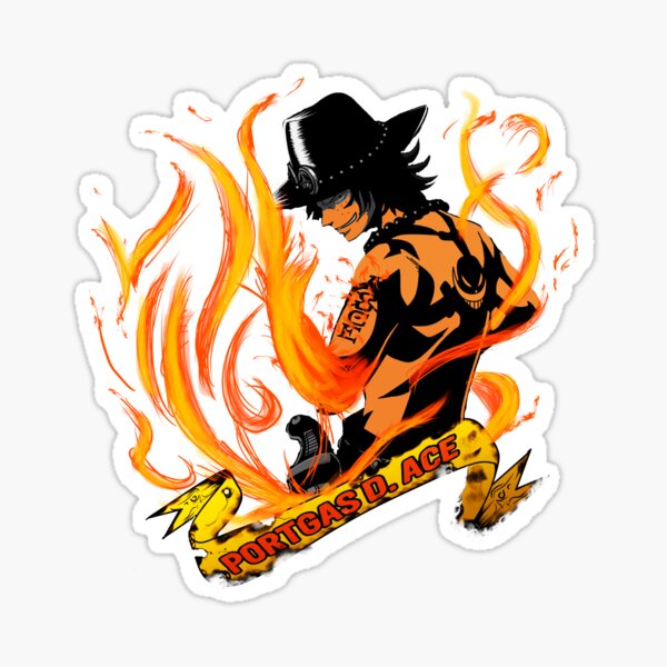 Ace One Piece Stickers Redbubble
