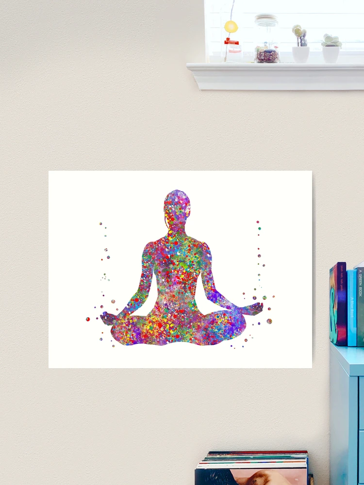 Yoga pose, yoga pose art Art Print for Sale by Rosaliartbook