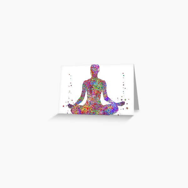 Item preview, Yoga pose, yoga pose art designed and sold by Rosaliartbook.