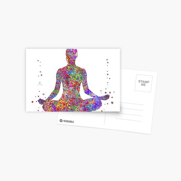 Item preview, Yoga pose, yoga pose art designed and sold by Rosaliartbook.
