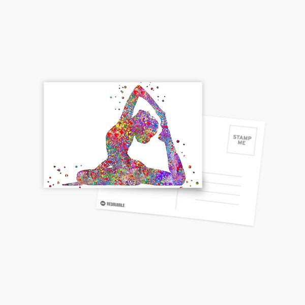 Item preview, Yoga pose, yoga pose art designed and sold by Rosaliartbook.