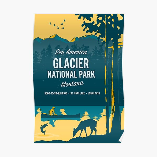 See America – Glacier National Park Poster