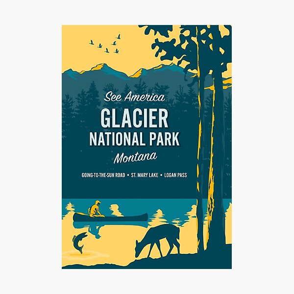 See America – Glacier National Park Photographic Print