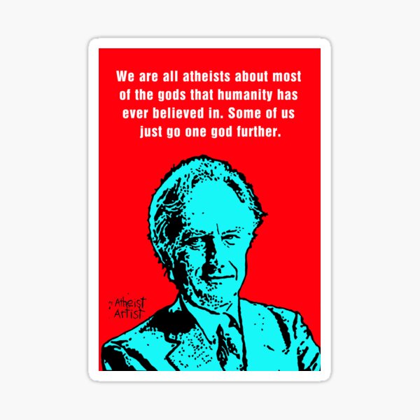 Richard Dawkins atheist Sticker