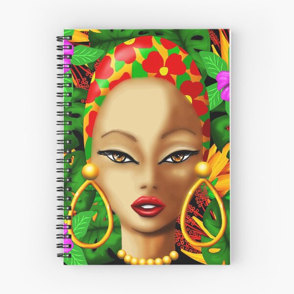 Item preview, Caribbean Beauty Exotic Girl Portrait Digital Drawing  designed and sold by BluedarkArt.
