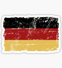 Deutsche Flagge - Vintage Look Sticker