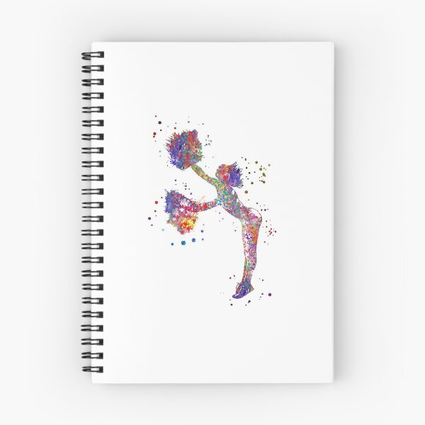 Item preview, Cheerleader, cheerleading, watercolor cheerleader designed and sold by Rosaliartbook.