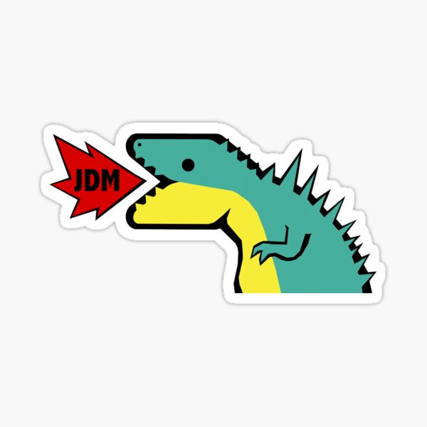 Vista previa del artículo con la obra «Dinosaurio JDM», diseñado y vendido por sahyalowe.