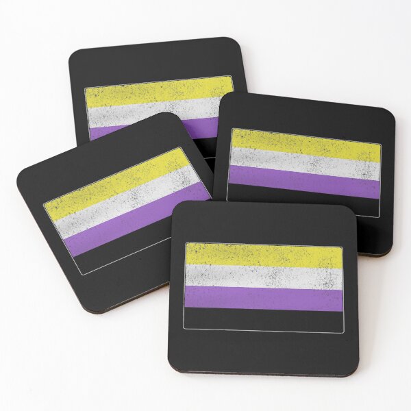 Item preview, Distressed Nonbinary Pride Flag designed and sold by Patrick Hiller.