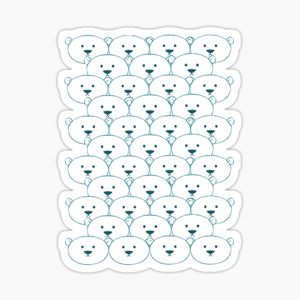 Ours blanc Sticker