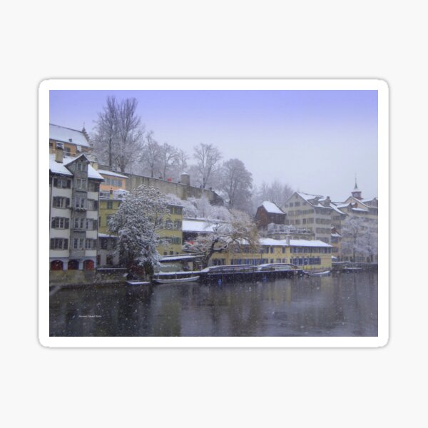 Snowy Zurich Sticker