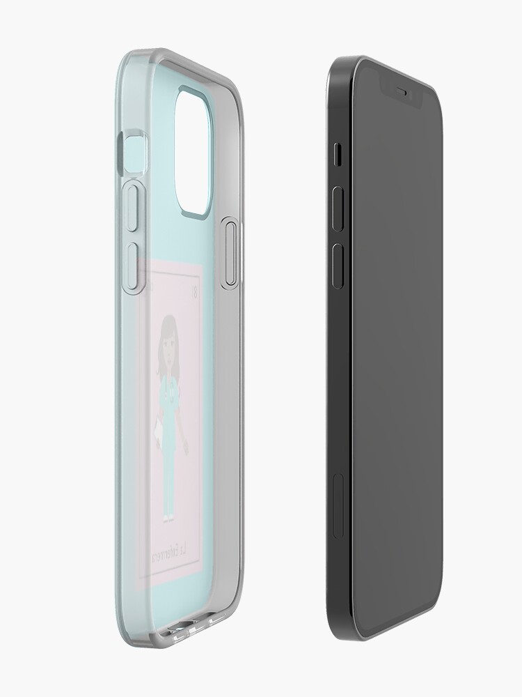 Alternate view of La Enfermera iPhone Case
