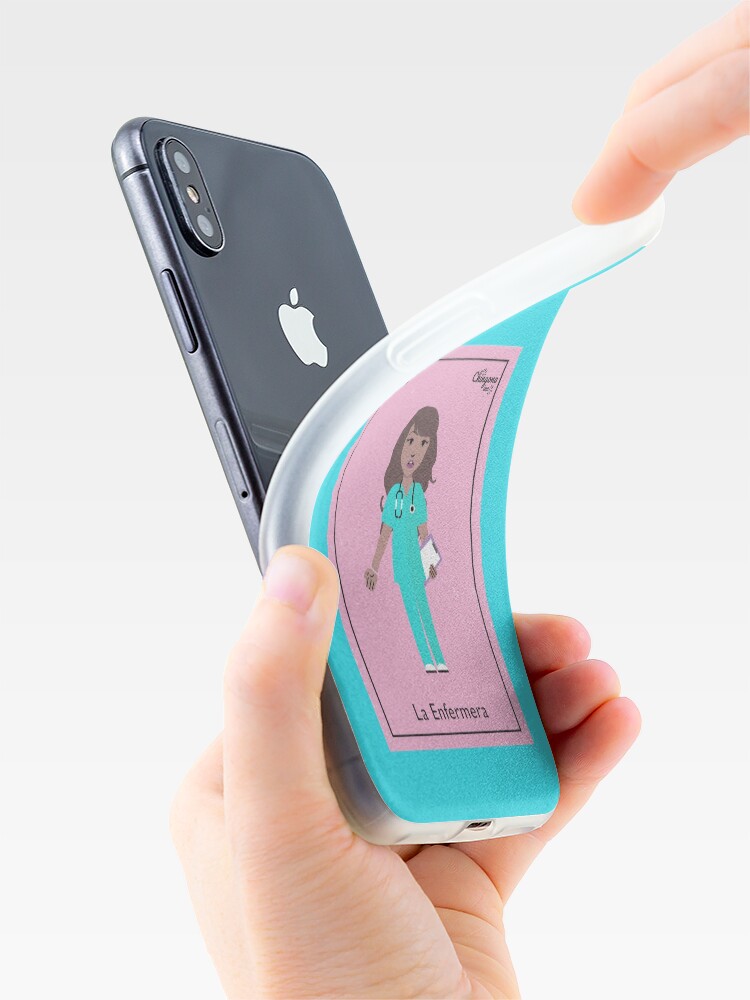Alternate view of La Enfermera iPhone Case