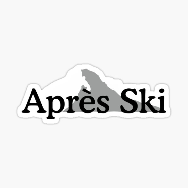 Aufkleber Ski Berge Party Fun Apresski, Skibox Auto, Salomon, Head, K