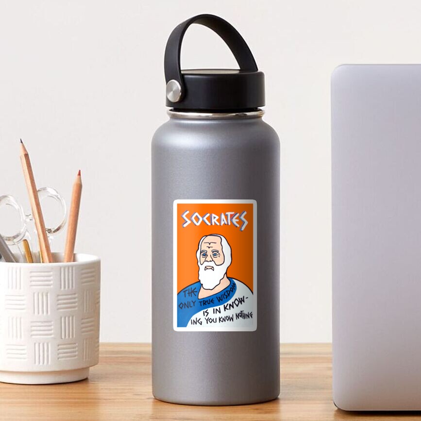 Socrates Pop Folk Art Sticker