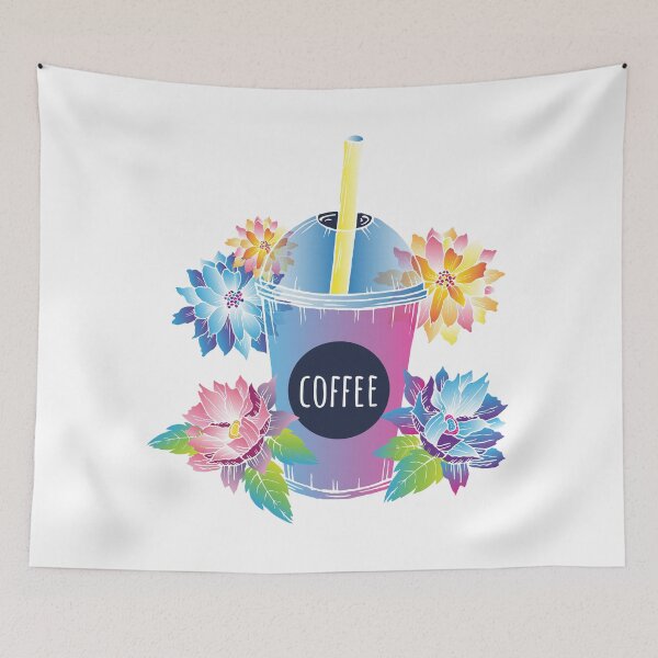 Item preview, Morning coffee with flowers designed and sold by Anna Zakharova.