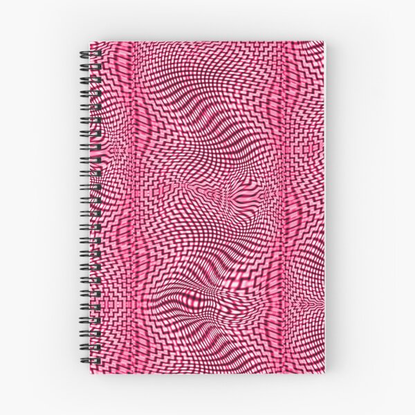 Item preview, Abstract curved stripe, pink or fuchsia and white designed and sold by ShapesColors.