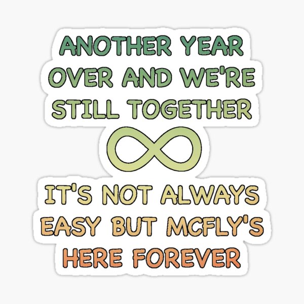 McFly's Here Forever Sticker