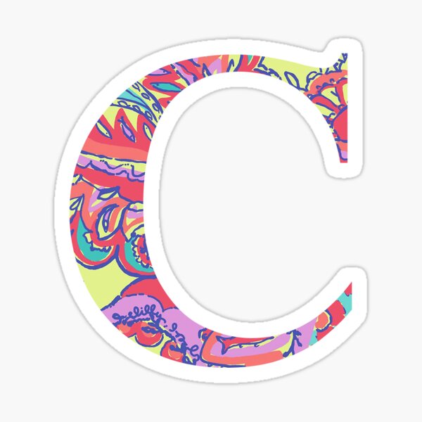 The Letter C - Lily Style Sticker