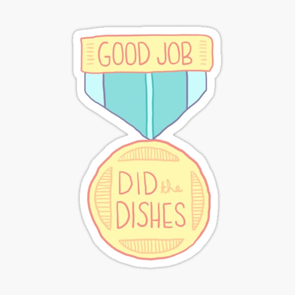 Spoonie Achievement: Did the Dishes Sticker