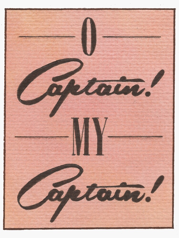 oh captain my captain declamation speech