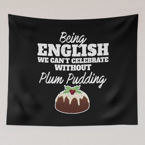 Item preview, Being English we can't celebrate without Plum Pudding   Graphic National food dish Desserts for Food designed and sold by Orange Pieces.