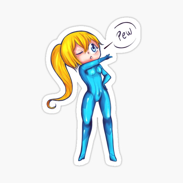 Samus Pew Sticker