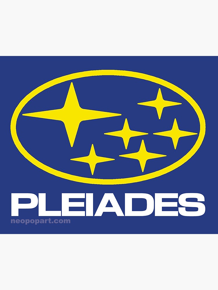 Pleiades Mythology Esoteric Mystery School Subaru Auto Logo by neoPOPart
