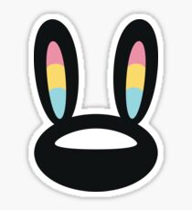 Pogo Space Bunny Black Sticker