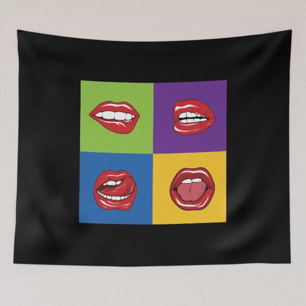 Item preview, Pop Art Shirt Lips Graphic Art Retro Gift Tee designed and sold by haselshirt.