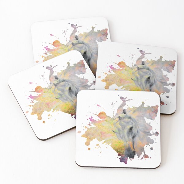 Item preview, White Horse in a Splash designed and sold by Horse-Aholic.