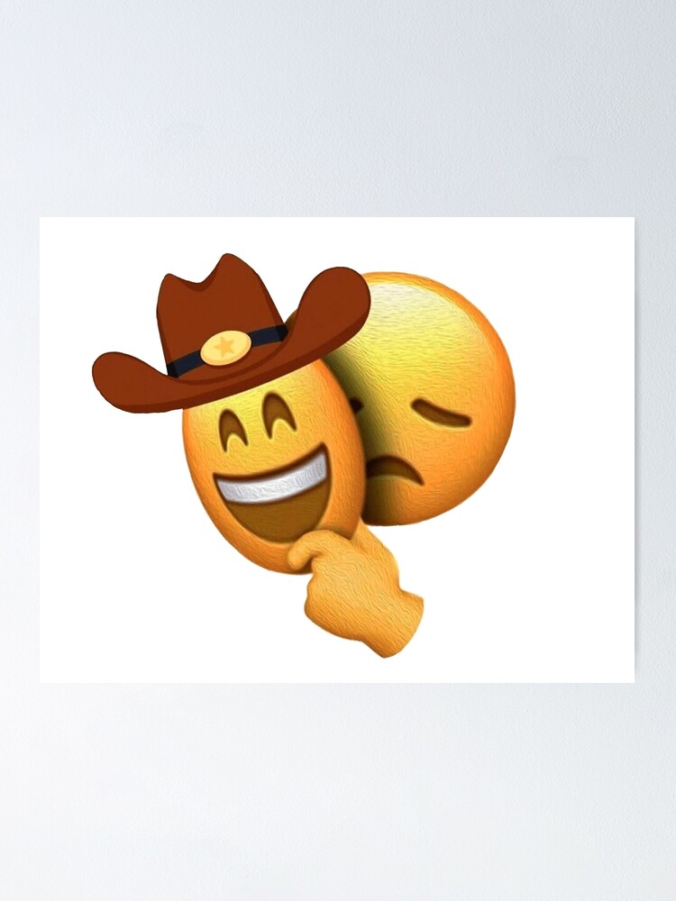 Cowboy emoji sad.