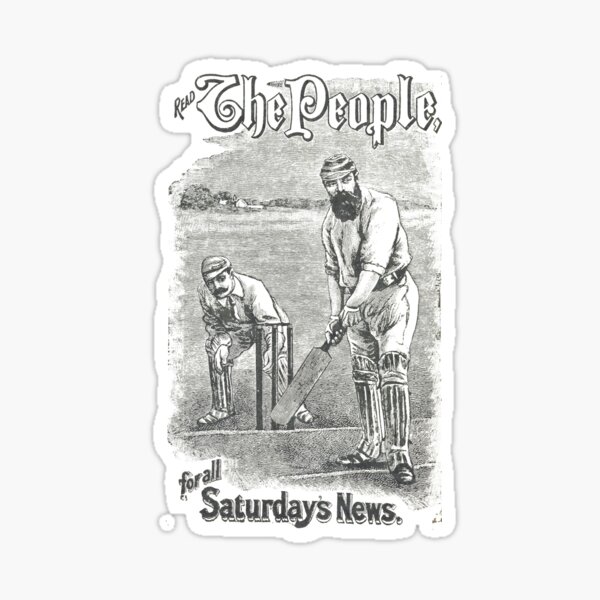 VINTAGE NEWSPAPER COVER - Circa 1895 Sticker