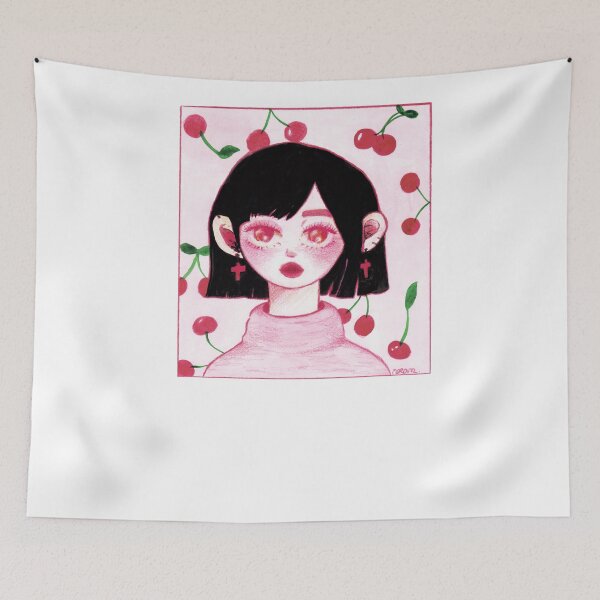 Item preview, Red Cherry Girl designed and sold by grumpymoran.