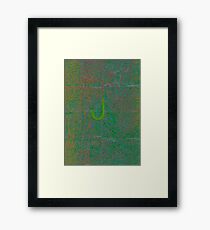 J Framed Print
