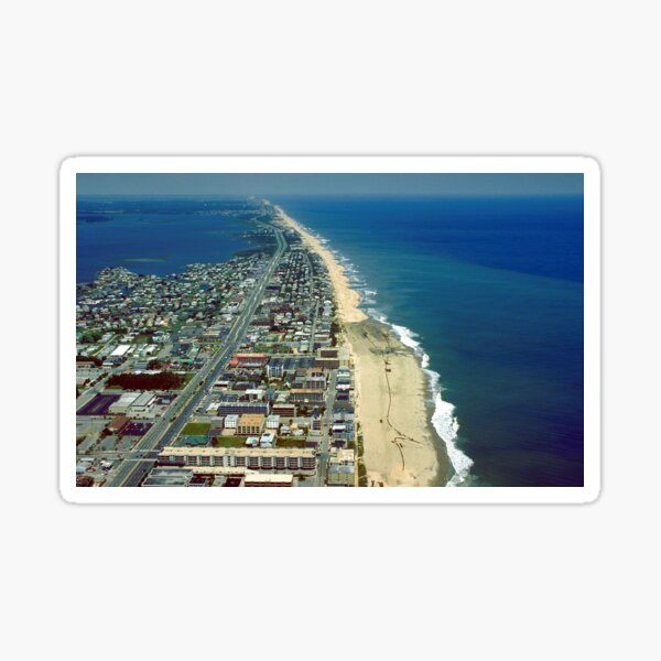 Item preview, Aerial View of Ocean City Maryland designed and sold by BravuraMedia.