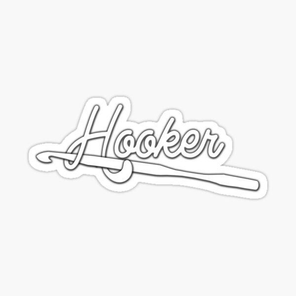 Hooker! (Crochet) Sticker
